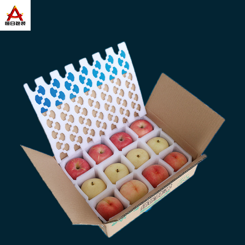 EPE珍珠棉水果托 12个桃子包装泡沫快递包装内衬保护套内托
